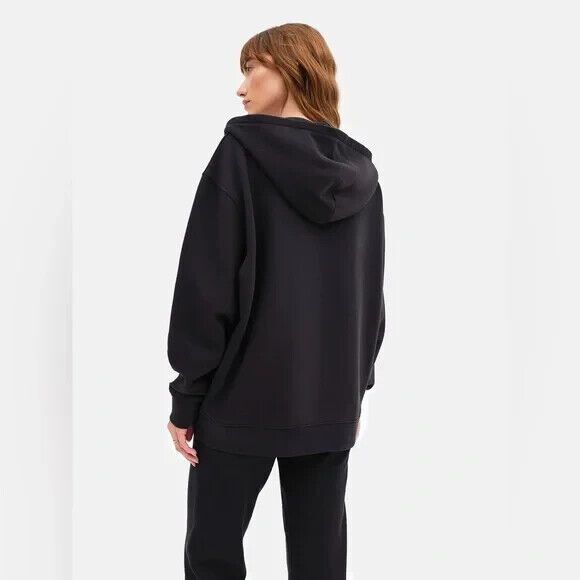 MATE the Label 100% Organic Oversized Cotton Full Zip Hoodie XL BLACK $148‎ - Picture 3 of 7